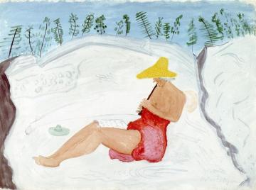 Flute Player Artwork by Milton Avery