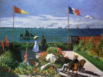 Garden At Sainte-adresse Artwork by Claude Oscar Monet