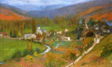 Vue général de labastide du Vert du aut du parc de Marquayrol Artwork by Henri Martin