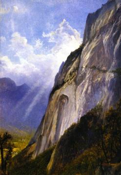 Yosemite Valley From A Cliff Artwork by Gilbert Munger