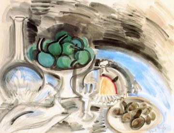 Bowl of Fruit Artwork by Raoul Dufy