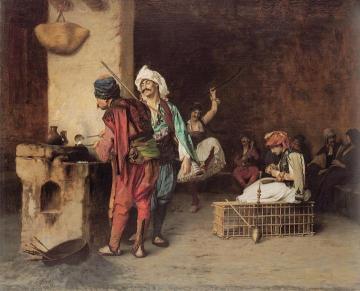 Cafe House, Cairo Artwork by Jean Leon Gerome