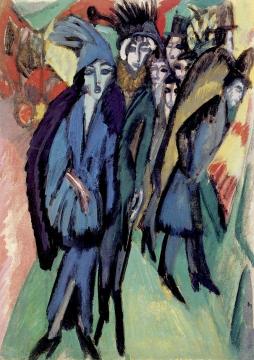 Street Scene Artwork by Ernst Ludwig Kirchner