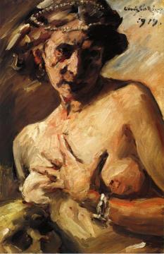 The Magdalen with Pearls in Her Hair Artwork by Lovis Corinth