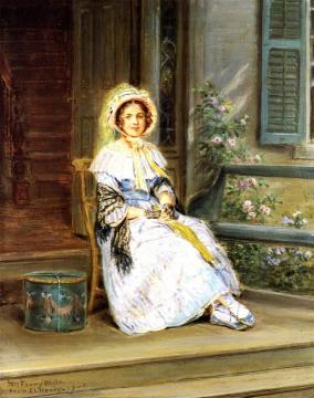 Waiting For The Stagecoach Artwork by Edward Lamson Henry