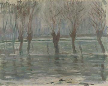 Flood Waters Artwork by Claude Oscar Monet