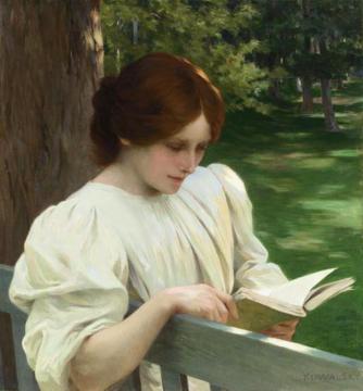 Reading Artwork by Leopold Francois Kowalsky
