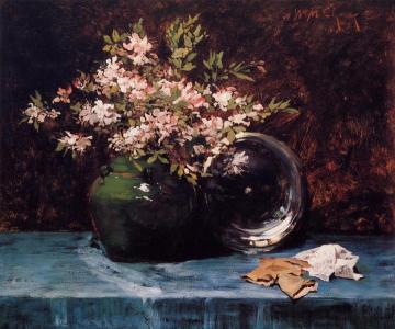Azaleas Artwork by William Merritt Chase