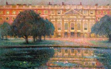 The Palace, Summer Morning (Hampton Court) Artwork by Henri Le Sidaner