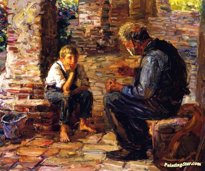 The Story Teller Artwork by Joseph Kleitsch