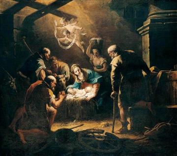 The Adoration of the Shepherds Artwork by Gaspare Diziani