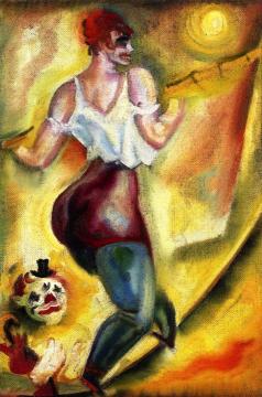 Tightrope Walker Artwork by George Grosz