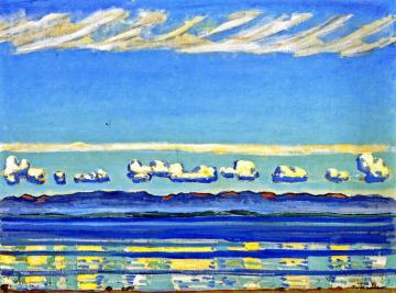 On Lake Geneva Artwork by Ferdinand Hodler