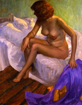 Morning Nude Artwork by Jean Mannheim