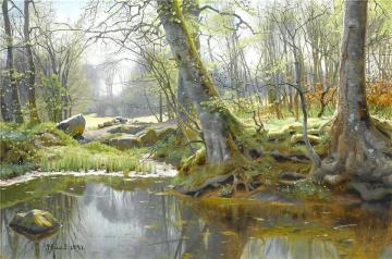 Spring Forest Artwork by Peder Mork Monsted
