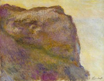 On the Cliff at Petit Ailly Artwork by Claude Oscar Monet