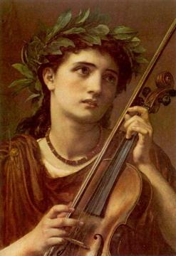 Music, Heavenly Maid Artwork by Sir Edward John Poynter
