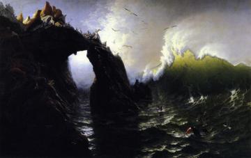 Seal Rocks Artwork by Albert Bierstadt