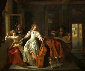 A Musical Conversation Artwork by Pieter de Hooch