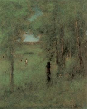 In A Shady Nook Artwork by George Inness