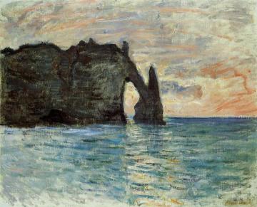 The Cliff at Etretat Artwork by Claude Oscar Monet