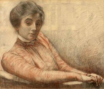Portrait of Maria van Rysselberghe Artwork by Theo van Rysselberghe