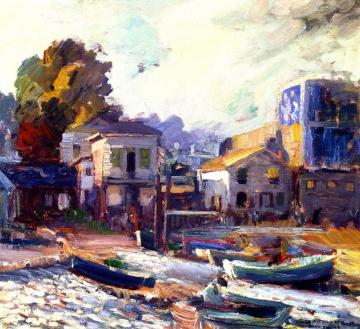 Fish Market - Monterey Artwork by Joseph Kleitsch