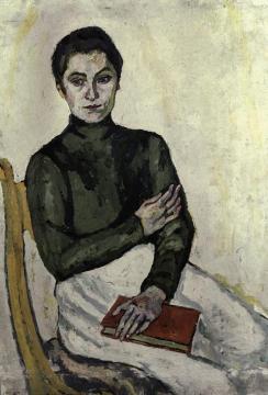 Pasha with the red book Artwork by Pyotr Konchalovsky