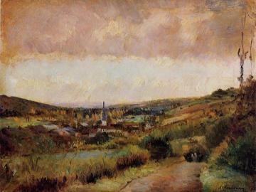 The End of Autumn at Hondouville-sur-Iton Artwork by Albert Lebourg