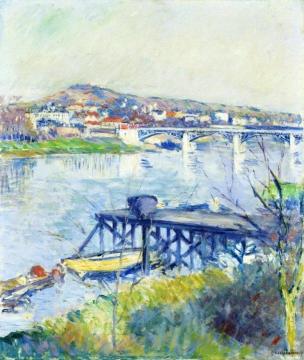The Bridge at Argenteuil Artwork by Gustave Caillebotte