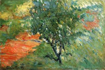 Tree by a Trail Artwork by Gustave Caillebotte