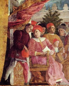 The Court of Mantua (detail) Artwork by Andrea Mantegna