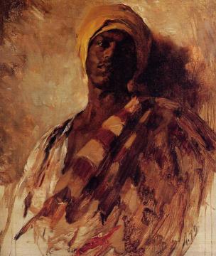 Guard of the Harem (study) Artwork by Frank Duveneck