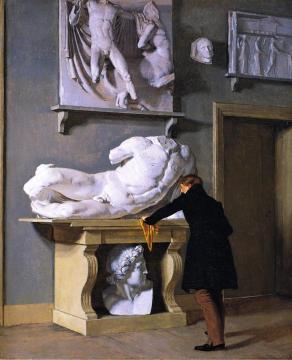 View of the Plaster Cast Collection at Charlottenborg Palace Artwork by Christen Kobke