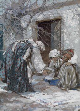 Women at Work Artwork by Stepan Kolesnikov