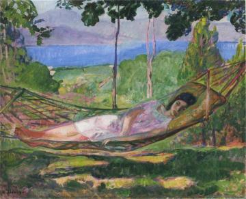 Villa Derniere at Saint Tropez Artwork by Henri Lebasque