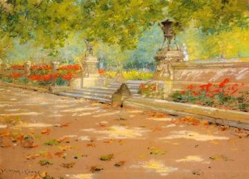 Terrace, Prospect Park Artwork by William Merritt Chase