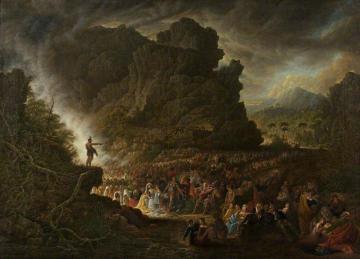 Saint John Preaching in the Wilderness Artwork by Samuel Colman