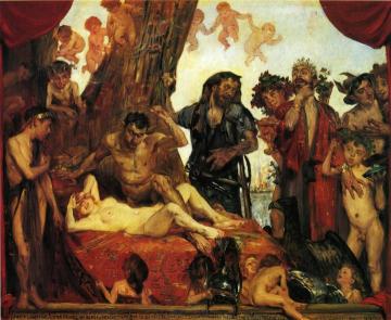 Homeric Laughter, First Version Artwork by Lovis Corinth