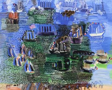 Maritime Fête And Official Visit To Le Havre Artwork by Raoul Dufy