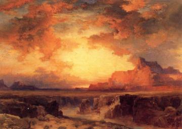 Near Fort Wingate, New Mexico Artwork by Thomas Moran