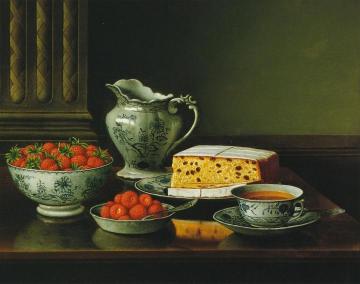 Still LIfe with Strawberries Artwork by Levi Wells Prentice