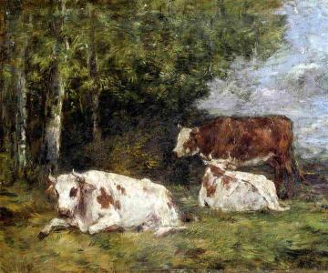 Norman Pasture Artwork by Eugène-Louis Boudin
