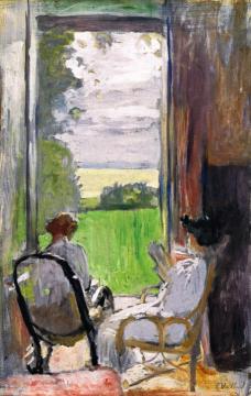 Lucy Hessel and Jeanne Strauss at Étincelles Artwork by Edouard Vuillard