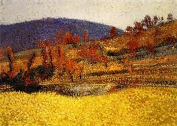 Le Chemin de Marquayrol, a l'Automne Artwork by Henri Martin