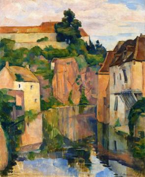 View of Semur Artwork by Émile Bernard