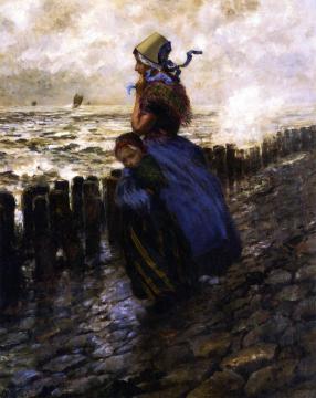 Looking Out to Sea Artwork by George Hitchcock