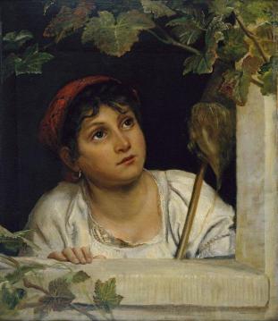 Italian Woman (italienerinde) Artwork by Elisabeth Jerichau-Baumann