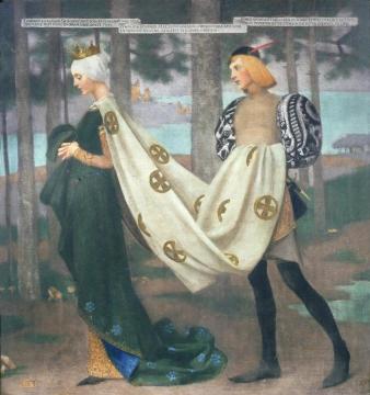The Queen And The Page Artwork by Marianne Stokes