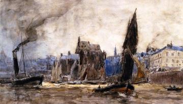 Honfleur, France Artwork by Frank Myers Boggs